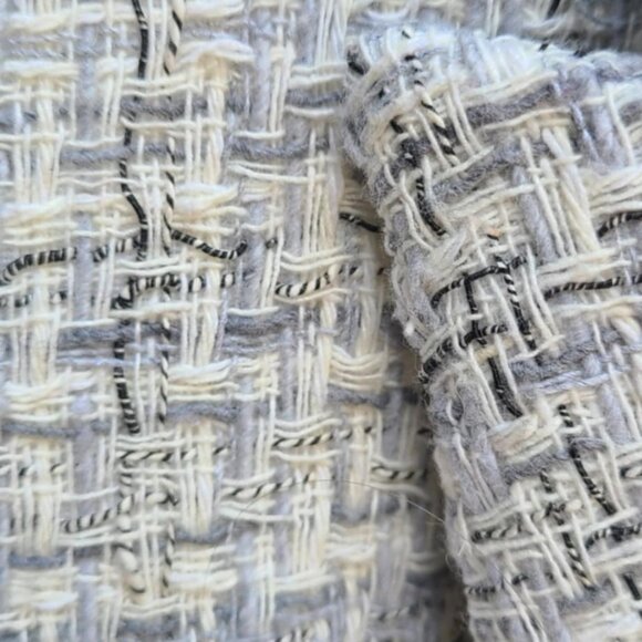Zara Black White Gray Tweed Jacket Double Breasted size Medium NWOT! - Picture 5 of 9